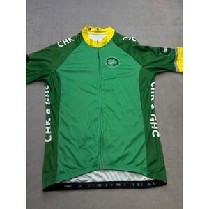 Aussie Cycling Jersey Mens XL Green Camp Hess Kramer Gindling Hilltop Tour 2016